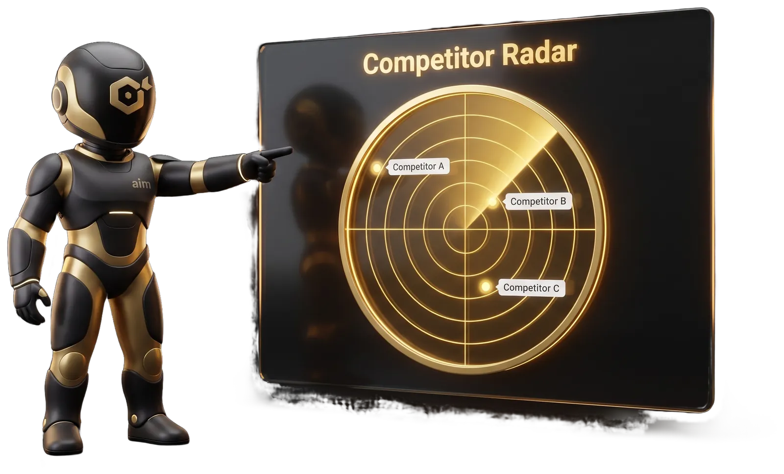 The competitor radar inside the AIM command center