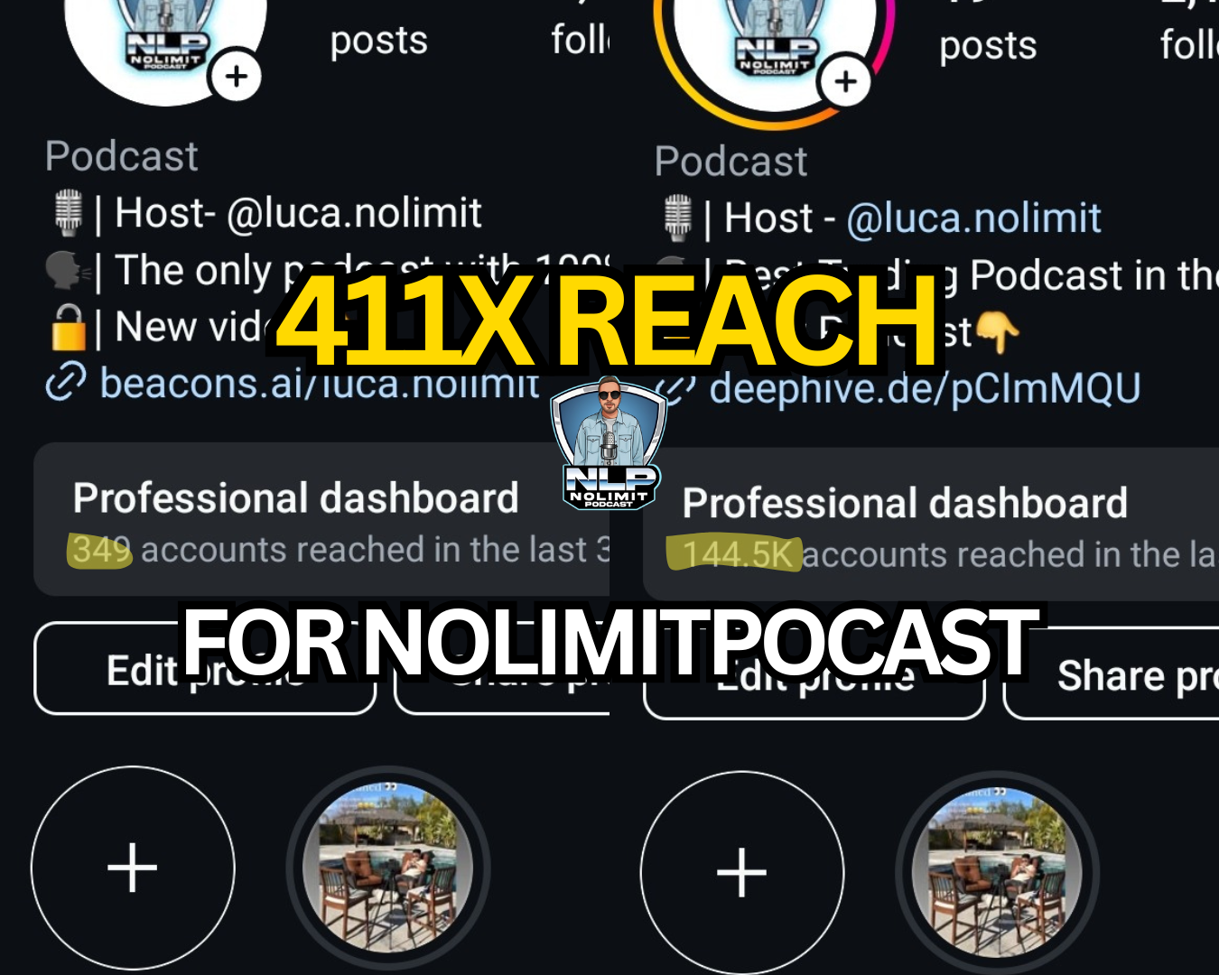 NoLimitPodcast 0 to 100K reach